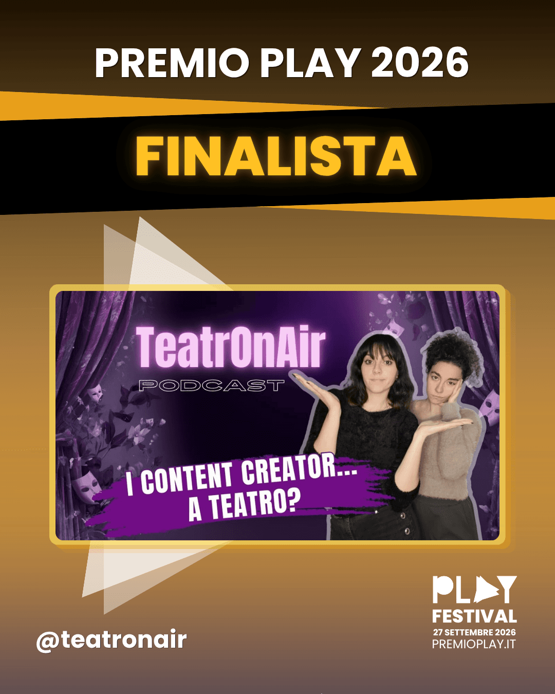 I CONTENT CREATOR... A TEATRO?